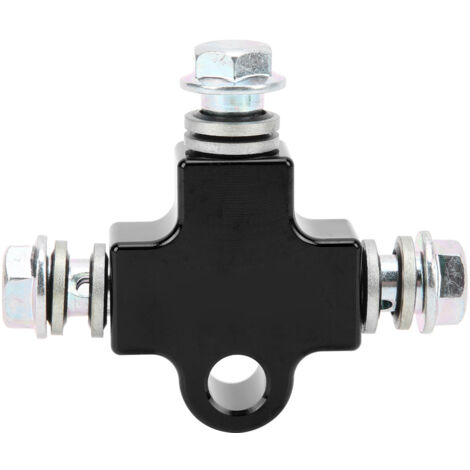 Raccord en T Acier Universel 3 Voies pour Customisation Moto Quad - Noir (1/5)