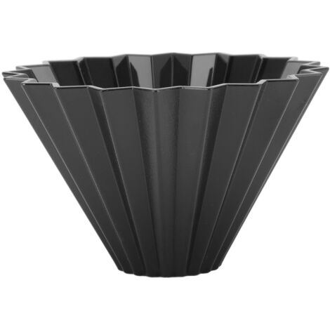 Filtre à Café Réutilisable en Forme de Cône - Dripper à Main pour Préparation Café Artisanal, Noir (1/5)