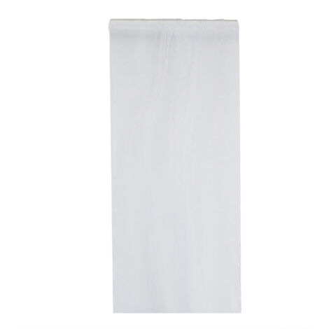Voile à anneaux pour chambre ou balcon, rideau diaphane blanc (1/5)