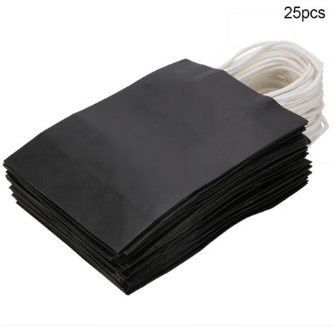 Sacs Cadeau Kraft 25 Pièces pour Mariage avec Poignée Noire (1/5)