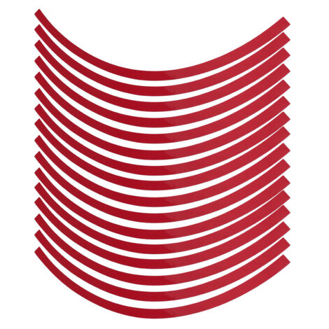 Ruban adhésif réfléchissant pour jantes - Rouge vif (6 couleurs) (1/5)