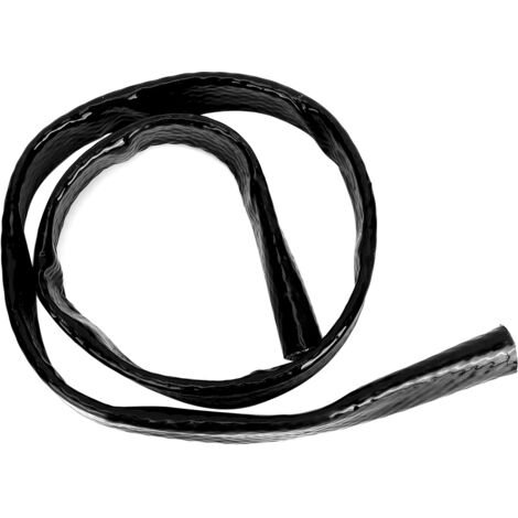 Manchon de protection thermique tressé noir pour tuyau de carburant 3/4 x 1 mètre (1/5)