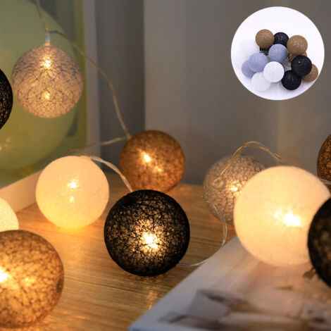 Guirlande lumineuse LED 2 mètres 10 lumières clignotantes pour Noël et décoration intérieure (1/5)
