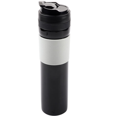 Bouteille presse-café portable 350ml, tasse à café et thé pour voyage, noir (1/5)