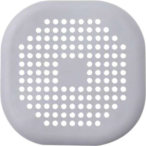 Filet de Drain de Sol avec Ventouse pour Douche - Couvre-Cheveux pour Évier de Cuisine et Salle de Bain, Gris (1/4)