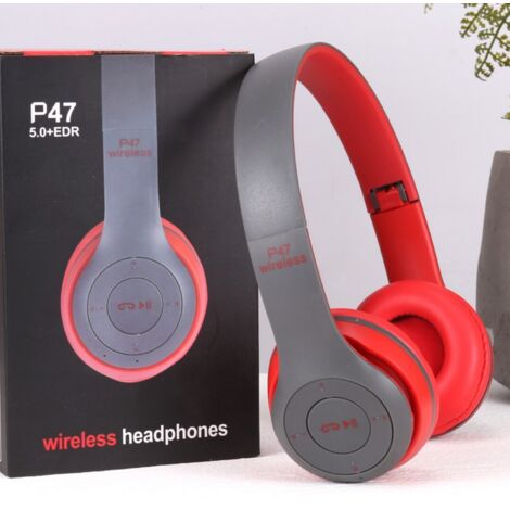 Écouteurs Bluetooth Sport sans Fil pour Mobile (Rouge) (1/5)