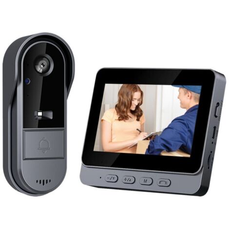 Sonnette Vidéo Sans Fil Intelligente – Caméra HD, Communication Bidirectionnelle, Vision Nocturne Infrarouge et Stockage Cloud pour la Maison (1/5)