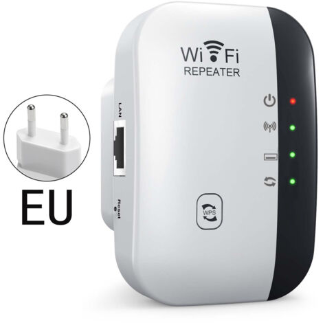 Amplificateur WiFi - Répéteur Internet sans Fil pour Maison/Bureau, Blanc (1/5)