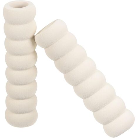 Protection pour poignées de porte, 5 pièces en caoutchouc nitrile 13,5 cm, housses isolantes pour portes extérieures, blanc (1/5)