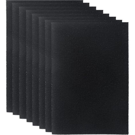 Lot de 8 filtres à charbon actif pour litière, filtres de rechange anti-odeurs Pureness F6 Zeloite, noir (1/5)