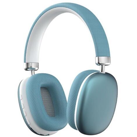 Casque Bluetooth P958 Sans Fil Type-C, 12H Autonomie, Son Stéréo Basse Puissant, Couleurs Noir/Rose/Bleu (Bleu) (1/5)