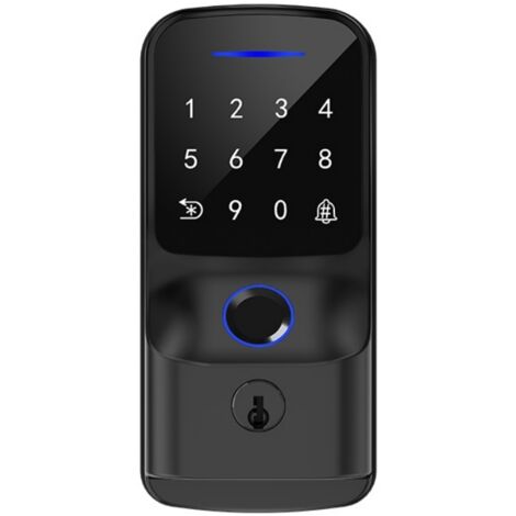 Serrure connectée WiFi à empreinte digitale, verrou électronique intelligent pour porte d'entrée, système de verrouillage automatique (1/5)