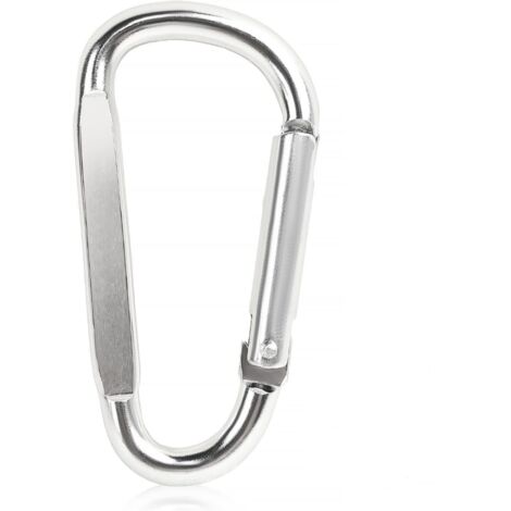 10 mousquetons en aluminium, anneaux en D 23x46mm pour équipement (1/4)