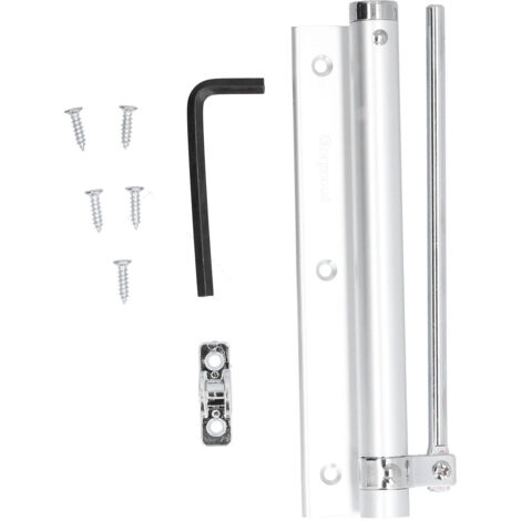 Fermeture de porte à ressort en acier inoxydable, réglable et silencieuse, facile à installer pour maison et bureau. (1/5)