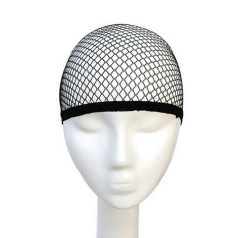 Perruque de cheveux - Bonnet pour perruque - Noir (1/4)