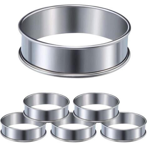 Moule à gâteaux rond en acier inoxydable de 8 cm, idéal pour pâtisseries, biscuits et beignets (1/5)