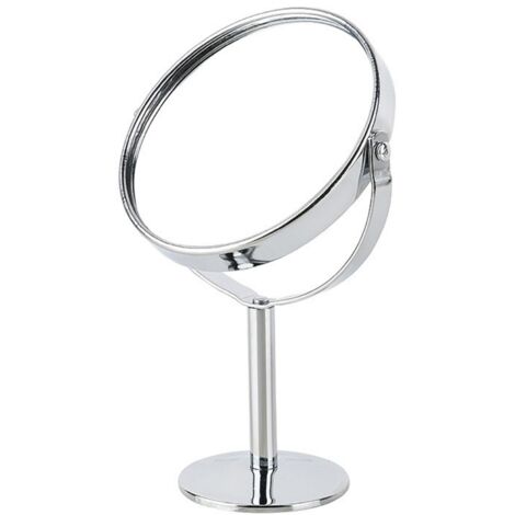 Miroir de maquillage grossissant, miroir pivotant double face, miroir de vanité avec éclairage LED (1/5)