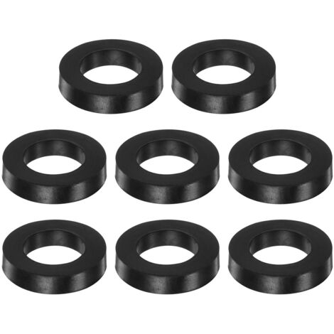 8 joints en néoprène noir anti-vibration, 19 mm diamètre extérieur, 11 mm intérieur, épaisseur 3 mm (1/5)
