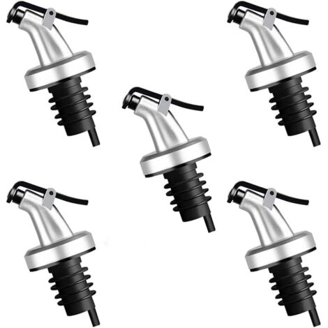 5-pack bouchons pour bouteilles d'huile et vinaigre, idéal pour salades et sauces (1/5)