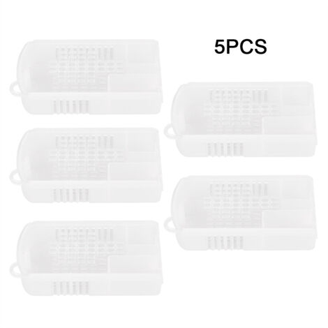 5 Pièces Cage à Reine Transparente en Plastique pour Apiculture Accessoire Équipement Abeille (1/5)