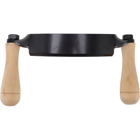 Couteau à dégarnir en acier tungstène HRC 30, manche en bois, lame incurvée très affûtée pour travailler le bois (25 cm) (1/5)