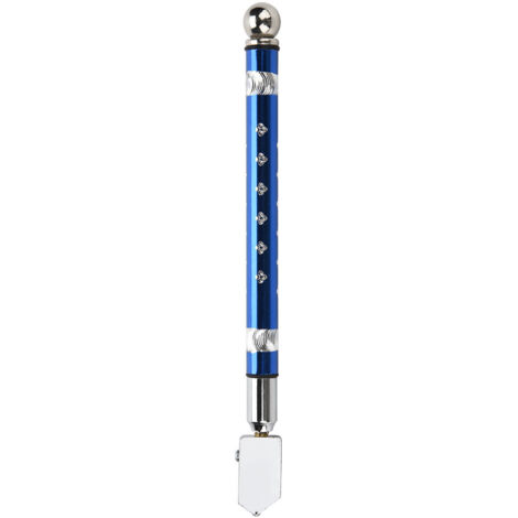 Coupe-verre manuel portable avec poignée antidérapante pour verre de 3 à 15 mm (bleu) (1/5)