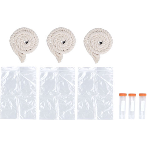 3 Ensembles de Corde d'Échantillonnage de Salive pour Porcs - Outil de Détection de Peste Porcine, Corde en Coton Souple et Pratique (1/5)