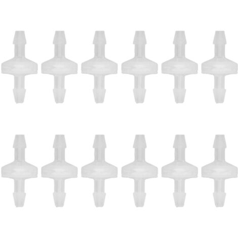 Clapet anti-retour pour aquarium - Valve unidirectionnelle huile résistante - 12 pièces en PP résistant à l'ozone (5.1mm) - Parfait pour usage industriel chimique (1/5)