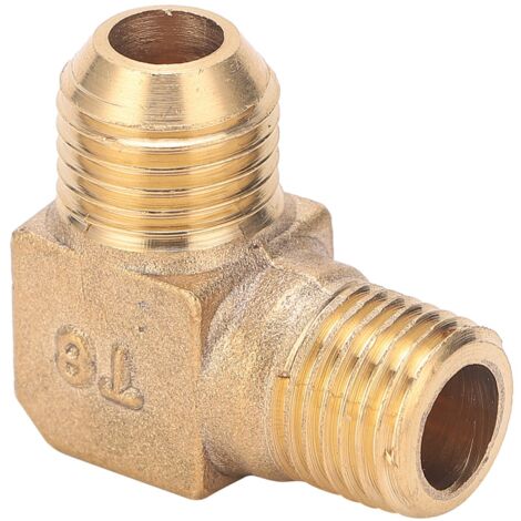 Adaptateur en Laiton pour Compresseur d'Air - Connexion Filetée à 90°, 13 x 14mm (1/5)