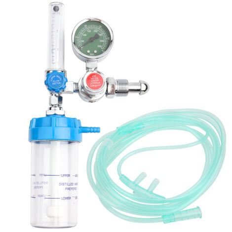 Concentrateur d'oxygène portable avec filetage mâle G5/8 et finition chromée en alliage de zinc (1/5)