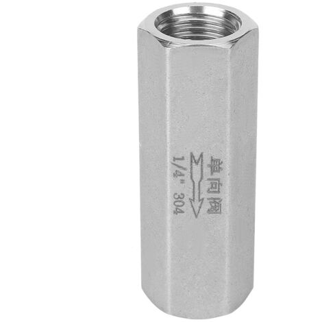 Clapet anti-retour en acier inoxydable pour tuyau d'eau, diamètre 1/4 pouce (1/4)