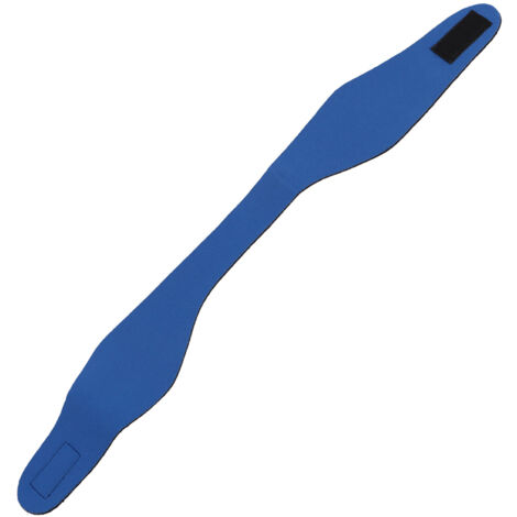 Bandeau de natation néoprène pour enfants et adultes, serre-tête élastique imperméable (Bleu L) (1/5)