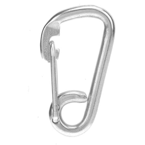Crochet de Sécurité en Acier Inoxydable Forgé, Antirouille et Anticorrosion, Accessoire Solide à Ressort (60mm) (1/5)