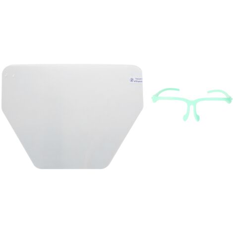 Masque de Protection Dentaire Professionnel, Visière Faciale Détachable pour Soins Dentaires, Vert (1/5)