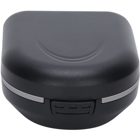Étui imperméable pour appareil auditif contour d'oreille, boîte de rangement portable et résistante aux chutes, couleur noire (1/5)