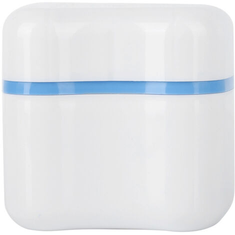 Boîte de Rangement pour Dentier avec Filtre - Appareil Dentaire (Bleu Ciel) (1/5)