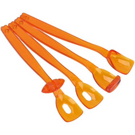 4 pièces Exercice de Langue et Lèvres, Outil de Rééducation pour Dysarthrie, Appareil d'Entraînement Musculaire Buccal Portable (Orange) (1/5)