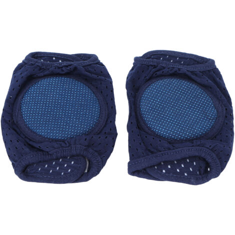 Protection Genoux Bébé Anti-Dérapant Couverture Molletonnée Élastique Unisexe Bleu Marine (1/5)
