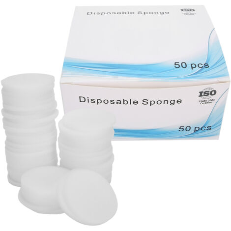 50 pièces Coussinets Éponges Jetables Doux pour Nettoyage Dentaire, Remplacement de Support de Polissage (1/5)