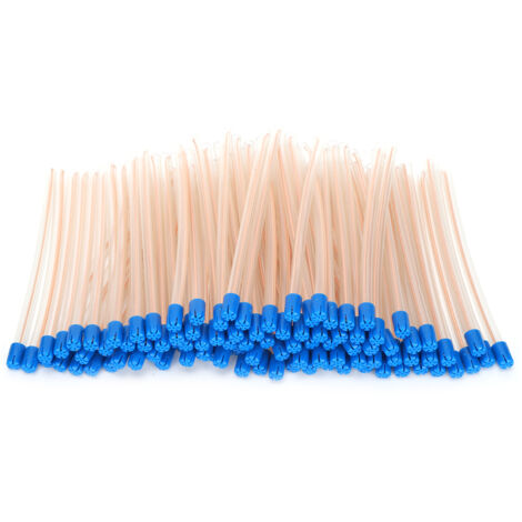 100 pièces Embouts d'Aspiration Salivaire Jetables pour Soins Dentaires, Tubes d'Évacuation Salivaire Accessoire Dentaire (1/5)