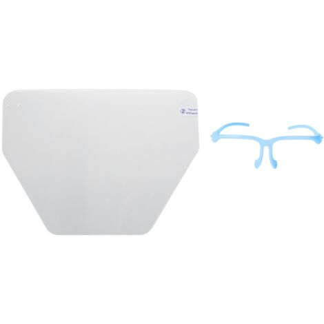 Masque de Protection Dentaire Professionnel, Visière Faciale Détachable Bleue pour Soins Dentaires (1/5)