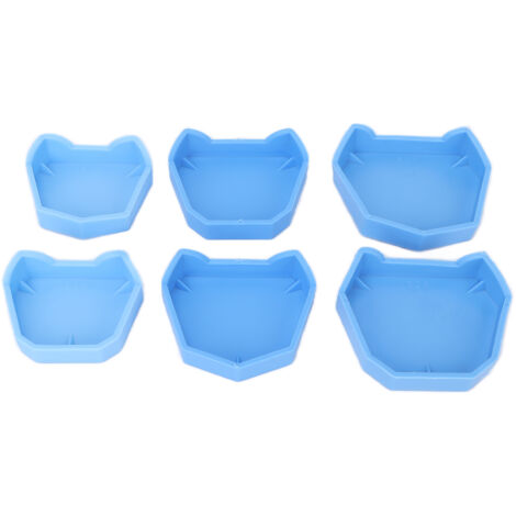 6 pièces Base en Silicone pour Modèles Dentaires, Moule de Chargement pour Plâtres Dentaires Bleu (1/5)