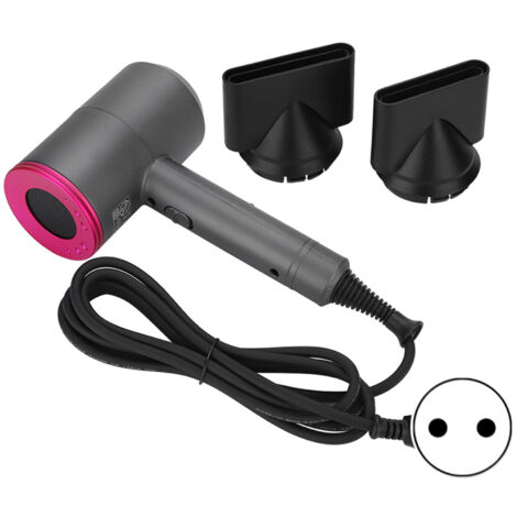Sèche-cheveux Puissant à Température Constante, Faible Bruit, Séchage Rapide, Couleur Gris Rose Rouge, Prise US (110V) (1/5)