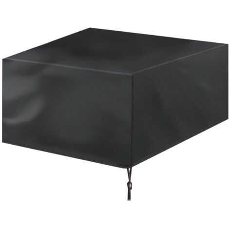 Housse de Protection Imperméable pour Table et Chaises de Jardin en Toile Oxford (123x123x74) (1/5)