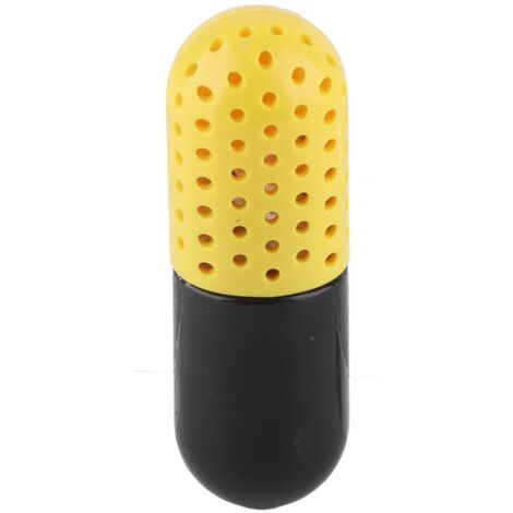 Désodorisants Chaussures en Forme de Capsules, Absorbant l'Humidité et Éliminant les Odeurs pour Armoire, Sacs et Voiture (Jaune et Noir) (1/5)