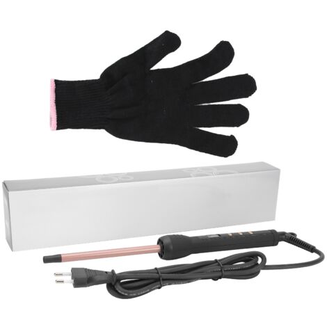 Fer à boucler électrique 9mm avec LED, petite taille pour coiffures précises, 110‑240V prise UE. (1/5)