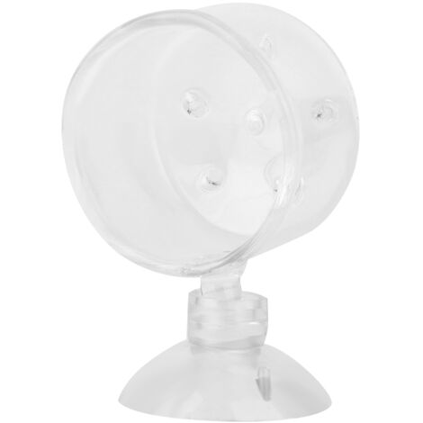 Distributeur de Nourriture pour Poissons avec Ventouse, Récipient Transparent pour Vers Rouges d'Aquarium (1/5)