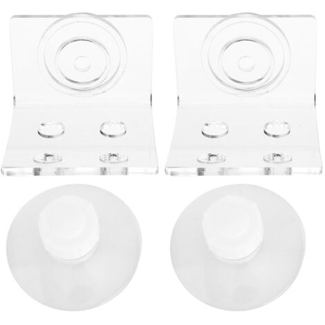 2 Pièces Support de Corail SPS pour Aquarium, Base d'Amputation Bouton avec 4 Trou Avant Chargement Montage Haut Bas Décoration (1/5)