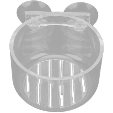 Distributeur de Nourriture pour Poissons avec Ventouse - Cône Rouge pour Vers Aquarium (1/5)