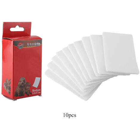 Culotte hygiénique jetable pour chiot, alèse imperméable et absorbante (Taille M, 10 pièces)